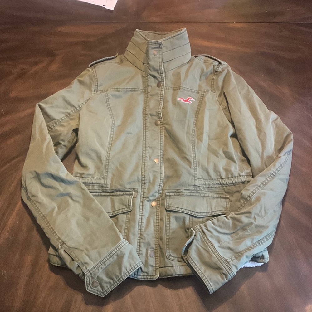 Hollister Green Jacket Girls Size Medium